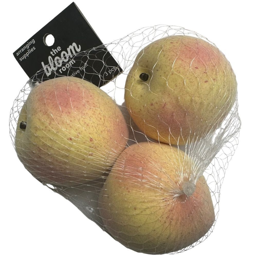 The Bloom‎ Room Decorative Fruit 3 Pieces Peaches Arranging Supplies Crafts